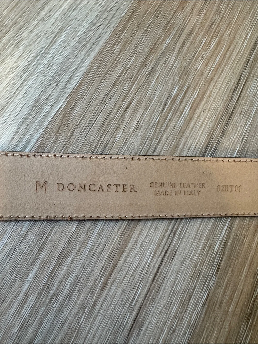 Doncaster Brown Croc Embossed Patent Leather Belt Made in Italy Size 31